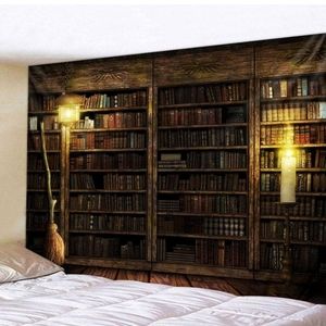 Book shelf tapestry